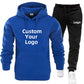 Personnalisez votre logo Vêtements de sport pour hommes Ensemble haut et pantalon Jogging décontracté Streetwear Joggings pour hommes S-4XL