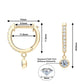 Huggie Drop Earrings Real D Color VVS1 Moissanite Diamond Hoops Earrings 925 Silver Woman Jewelry original Certified Trend 2023