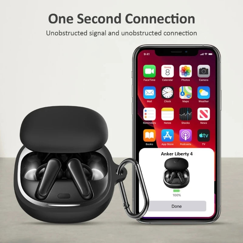 Dust-proof Protective Cases for Anker Soundcore Liberty 4 Earphone Pouch Anti-fall Cover High Elastic Storage Box Bag K1KF