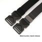HSSEE New 105cm to 125cm Elastic Belt for Men Metal Buckle Quick Release Military Tactical Belt Soft Nylon Casual Belt Male