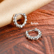 2023 New Fashion Stainless Steel Flower Small Hoop Earrings Women Korean Crystal Zirconia Cartilage Earrings Piercing Jewelry