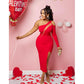 CM.YAYA Women Mesh Patchwork Cutout Shoulder One Long Sleeve Bodycon Midi Maxi Long Dress 2023 Club Evening Sexy Party Dresses