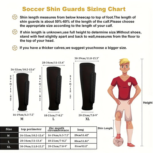 Protège-tibias de football pour jeunes et adultes, manchon de compression pour mollet avec coussinet en nid d'abeille, protection de soutien, 1 pièce
