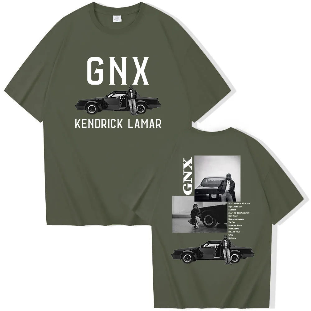 Kendrick Lamar GNX Tour T-Shirts Unisex Harajuku O-Neck Short Sleeve Shirts Commemorative Shirt