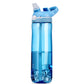 Bouteille d'eau en Tritan 750 ml/1 000 ml avec paille, écologique et durable, idéale pour la gym, le fitness et les sports de plein air.