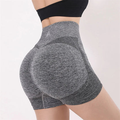 Short de yoga d'été taille haute pour femme, short de fitness, style motard, effet pêche, effet liftant, legging slim, tenue de sport