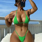 2024 New Sexy Mini Bikini Micro Extreme String Swimwear Bikini Set Summer Female Padded Brazilian Thong Bathing Suit Swimsuit