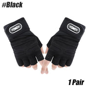 1 Pair Sports Gloves Weight Exercises Half Finger Lifting Gloves Body Building Training Sport Gym Fitness Gloves for Men & Women