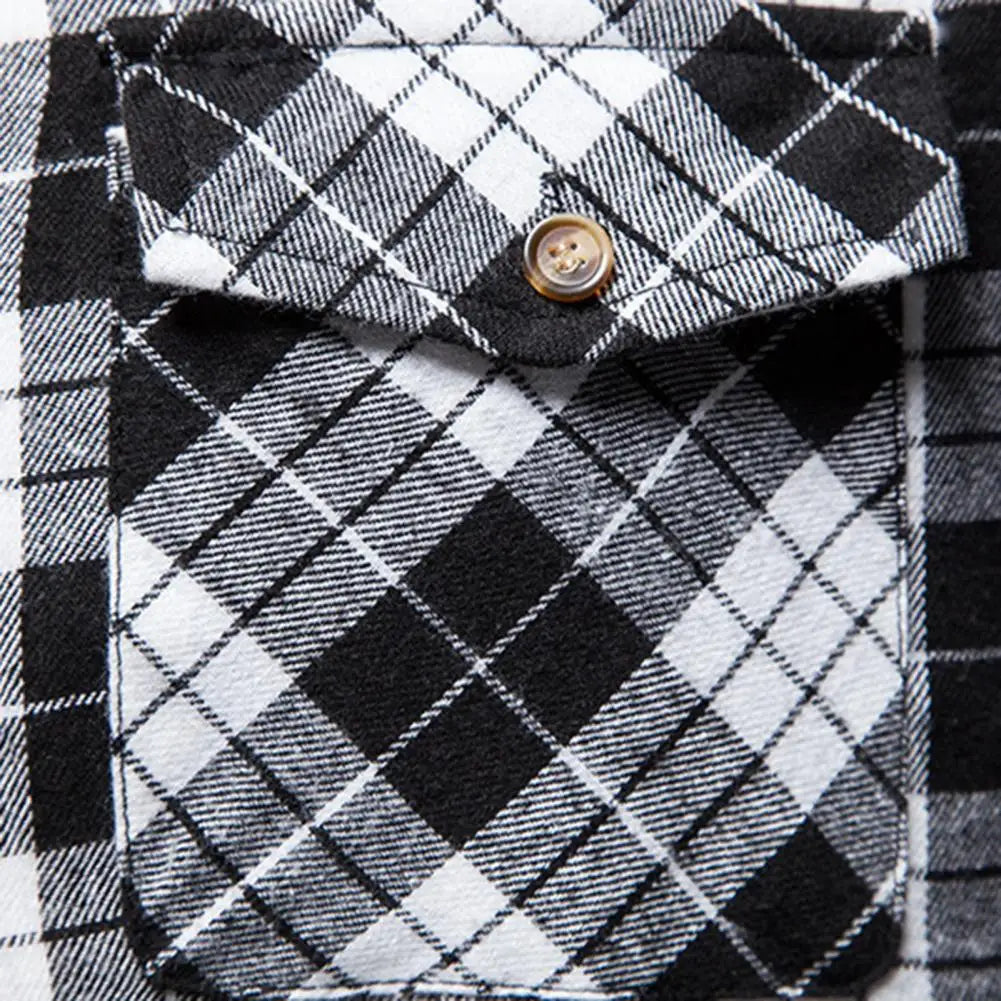 Gilet à revers sans manches pour homme, poches à rabat, simple boutonnage, coupe 3D, imprimé écossais, streetwear