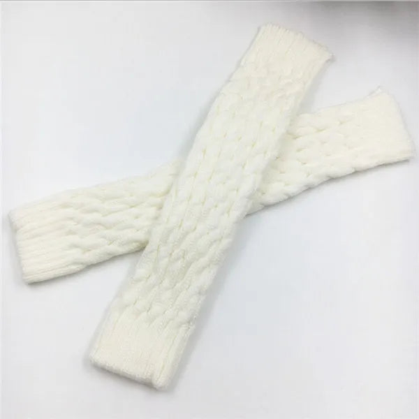 New Women Autumn And Winter Legwarmers Kapron Hemp Flowers Kneepad Leg Warmer Female Girls Pile Heap Socks Sports Safety