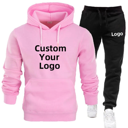 Personnalisez votre logo Vêtements de sport pour hommes Ensemble haut et pantalon Jogging décontracté Streetwear Joggings pour hommes S-4XL