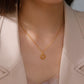 Lucktune Sun Moon Pendant Clavicle Chain Necklace Stainless Steel Bohemian Choker Necklace for Women Fashion New In Jewelry Gift