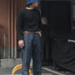 Non Stock Waffle Thermal Shirt 400g Heavy Weight Crew Neck Men's Long Sleeve Tee