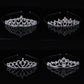 Tiaras y coronas para niñas, diademas, coronas de cristal para novias, accesorios para fiestas de bodas, joyas para el cabello, adornos, tocado