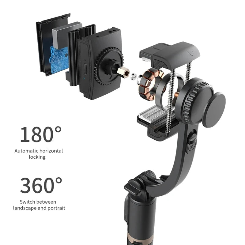 FANGTUOSI NEW mobile video stabilizer with Bluetooth selfie stick gimbal stabilizer smartphone live streaming vertical shooting