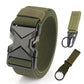 HSSEE New 105cm to 125cm Elastic Belt for Men Metal Buckle Quick Release Military Tactical Belt Soft Nylon Casual Belt Male