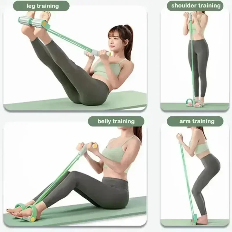 New Fitness Yoga Pilates Bar Stick Crossfit Resistance Bands Trainer Yoga Pull Rods Pull Rope Portable home Gym Body work out
