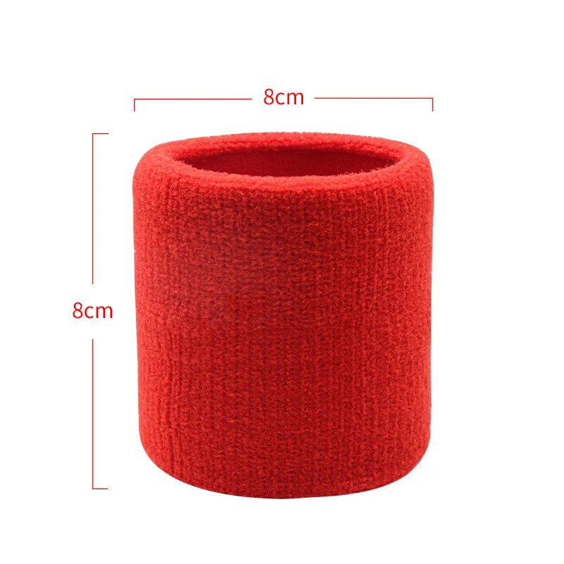 Cotton Wrist Support Band Wristband Sport Bracers Sweat Towel Cuff Tennis Wrist Guard Protector Strap Fitness Run Sweatband Gym