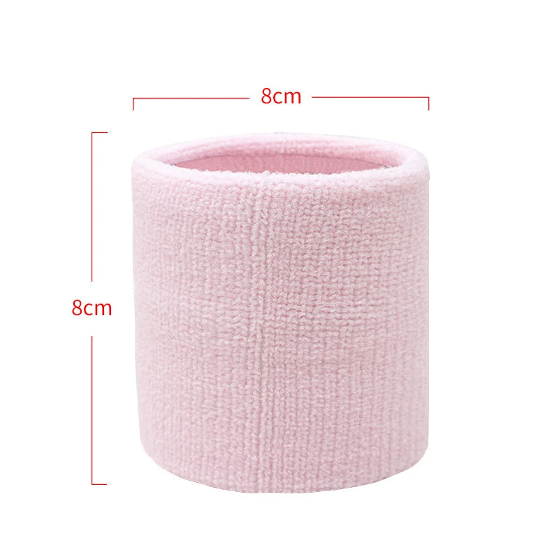 Cotton Wrist Support Band Wristband Sport Bracers Sweat Towel Cuff Tennis Wrist Guard Protector Strap Fitness Run Sweatband Gym