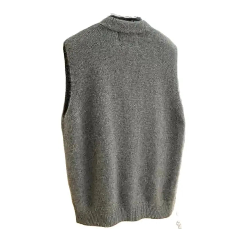 Suéter versátil con cuello en V para mujer, chaleco, moda femenina, cárdigan de punto sin mangas, suéteres, chalecos, top, novedad de 2025