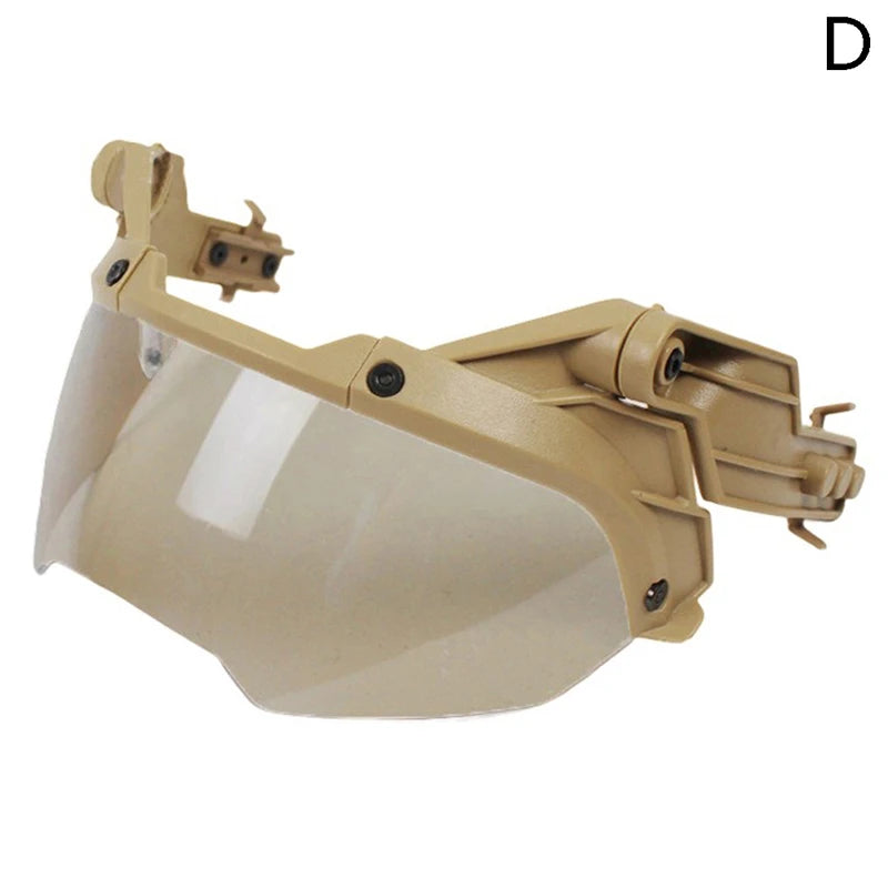 Adjustable Tactical Helmet Flip Goggles Airsoft Paintball FAST Helmet Windproof Anti Fog CS Wargame Protection Goggles