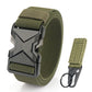 HSSEE New 105cm to 125cm Elastic Belt for Men Metal Buckle Quick Release Military Tactical Belt Soft Nylon Casual Belt Male