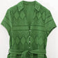 Tangada 2023 Summer Women Green Hollow Embroidery Dress With Slash Short Sleeve Female Vintage Midi Dress 6H410