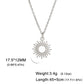 Lucktune Sun Moon Pendant Clavicle Chain Necklace Stainless Steel Bohemian Choker Necklace for Women Fashion New In Jewelry Gift