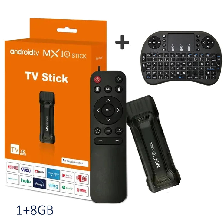 MX10 F3/MX10 mini TV stick android13 h618 ATV 4K HD TV box 2.4/5G WiFi smart TV receiver for Google YouTube Netflix media player