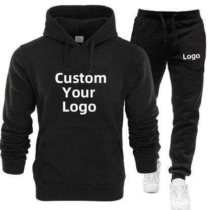 Personnalisez votre logo Vêtements de sport pour hommes Ensemble haut et pantalon Jogging décontracté Streetwear Joggings pour hommes S-4XL