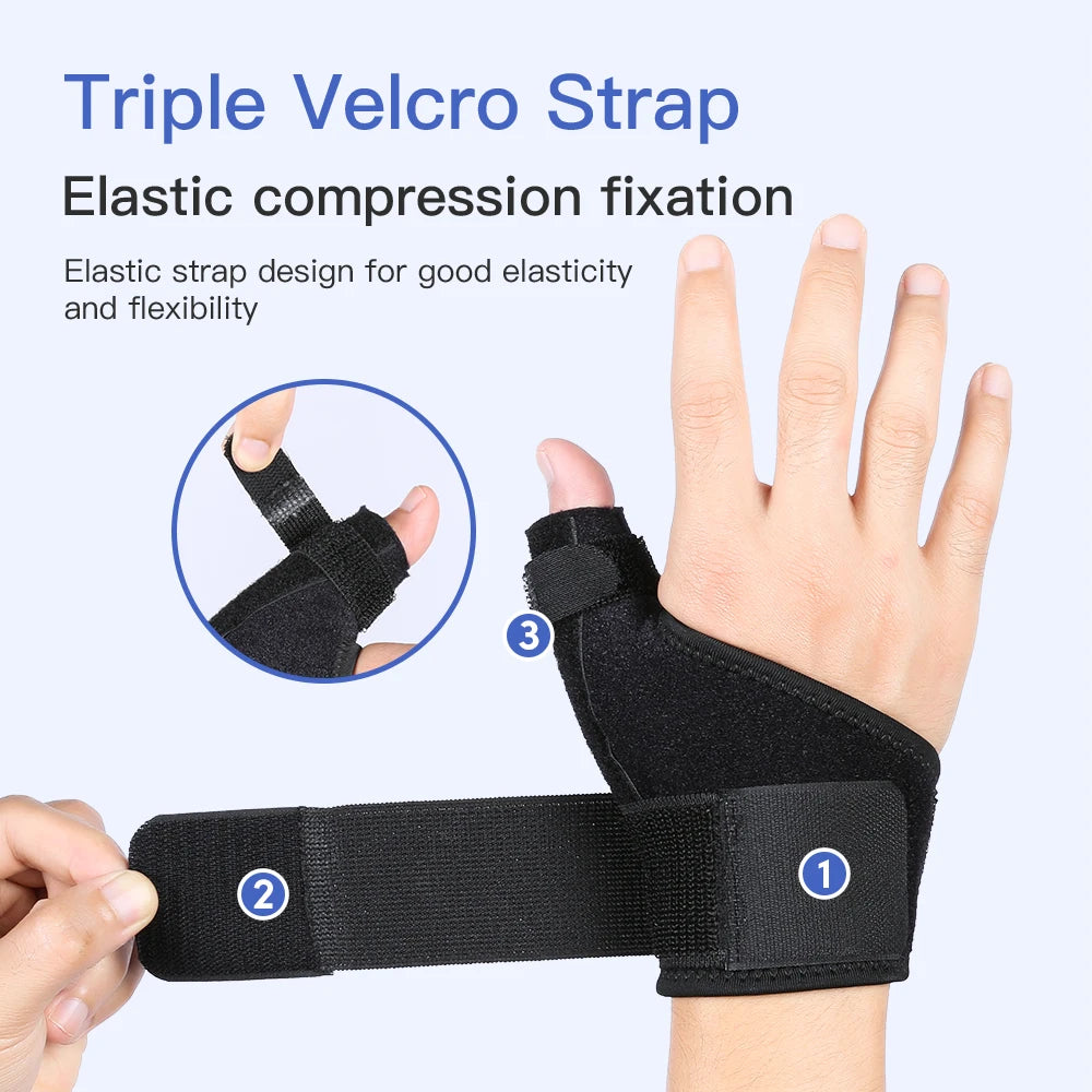 Attelle de stabilisation réglable pour le pouce et le poignet, bandage élastique de pression, support du pouce pour l'arthrite, la tendinite et le tunnel carpien