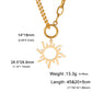 Lucktune Sun Moon Pendant Clavicle Chain Necklace Stainless Steel Bohemian Choker Necklace for Women Fashion New In Jewelry Gift