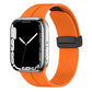 Magnetic Strap For Apple Watch Ultra 2 Band 49mm 45mm Silicone Bracelet IWatch Series 9 8 Se 7 5 3 44mm 45mm 40mm 41mm 42mm 49mm