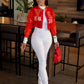 GLCMAYAYA Veste de baseball à manches longues pour femme, streetwear, mode, lettres, PU, ​​patchwork, fermeture éclair, printemps 2023