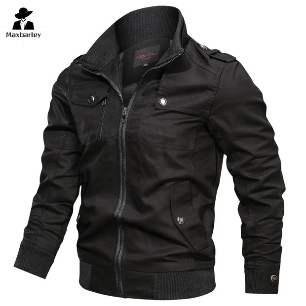 Spring Autumn Jacket Men Cotton Windbreaker Cargo Coat Unload Men's Tactics Jackets Man Cargo Casual Jacket Mens Clothes 2022