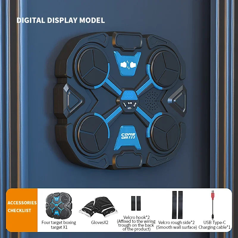 Boxing Music Machine Children's Boxing Wall Target Home Wall-Mounted Boxing Machine Six-Target Intelligent Boxing Training