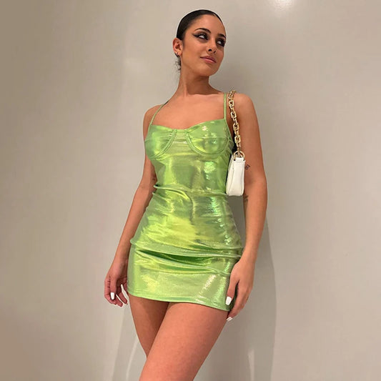 New Sexy Dresses Women Summer Corset Sleeveless Solid Slim Fashion Strap Mini Dress Casual Backless Elegant Club Party Dresses