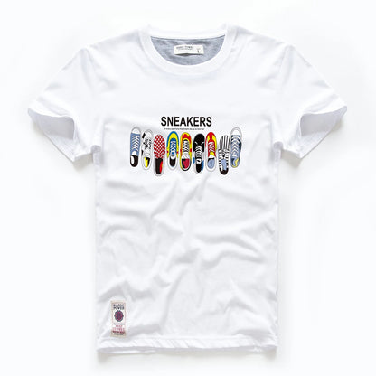 T-shirt homme coton blanc bleu t-shirt hommes automne été casual col rond basique designer t-shirt mâle haute qualité classique hauts