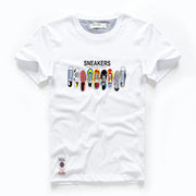 Men's T-shirt Cotton White Blue T Shirt Men Autumn Summer Causal O-neck Basic Designer Tshirt Male High Quality Classical Tops