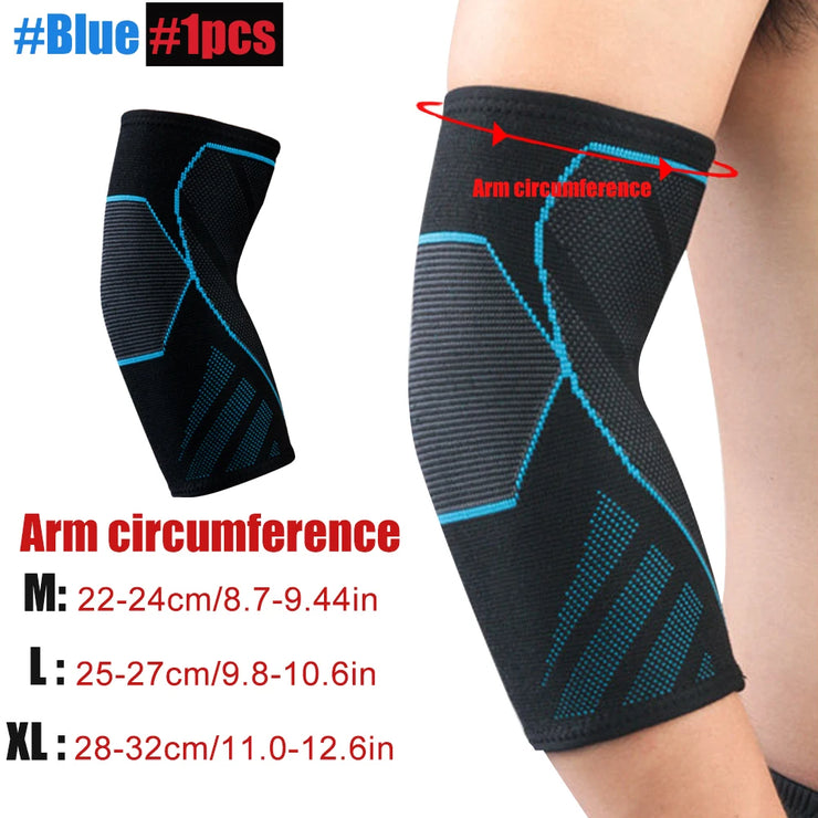 1Pcs Sports Elbow Support Brace Compression Sleeve Basketball Arm Sleeve for Tendonitis, Tennis Golf Elbow Reduce Joint Pain
