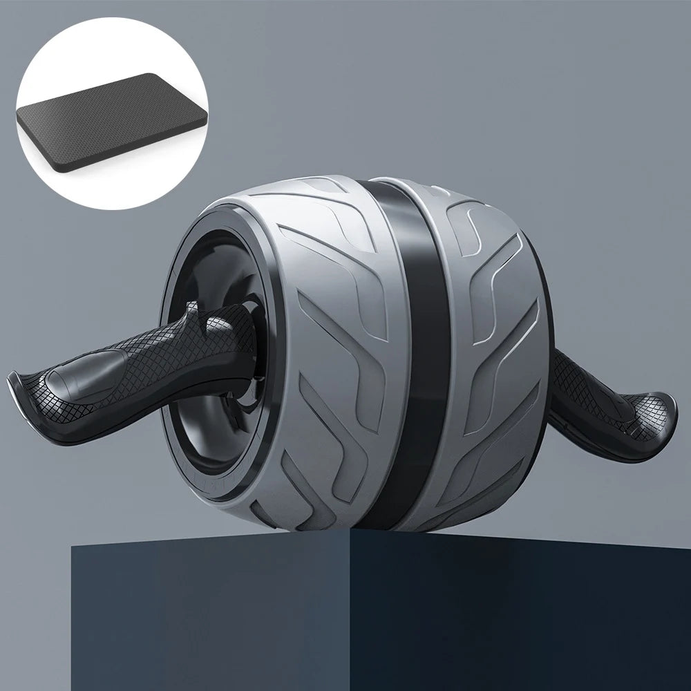 Rouleau abdominal de rebond, roue abdominale saine avec tapis de genou, équipement d'entraînement pour abdominaux pour la musculation à domicile