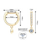 Huggie Drop Earrings Real D Color VVS1 Moissanite Diamond Hoops Earrings 925 Silver Woman Jewelry original Certified Trend 2023