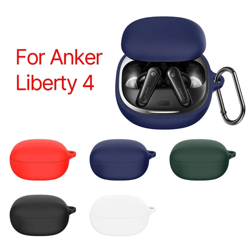 Dust-proof Protective Cases for Anker Soundcore Liberty 4 Earphone Pouch Anti-fall Cover High Elastic Storage Box Bag K1KF