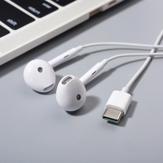 New OPPO USB Type C Earphone In Ear Wired Sport Headset With Micophone For OPPO Reno 8 9 10 11 12 Pro Find X3 X5 X6 X7 N3