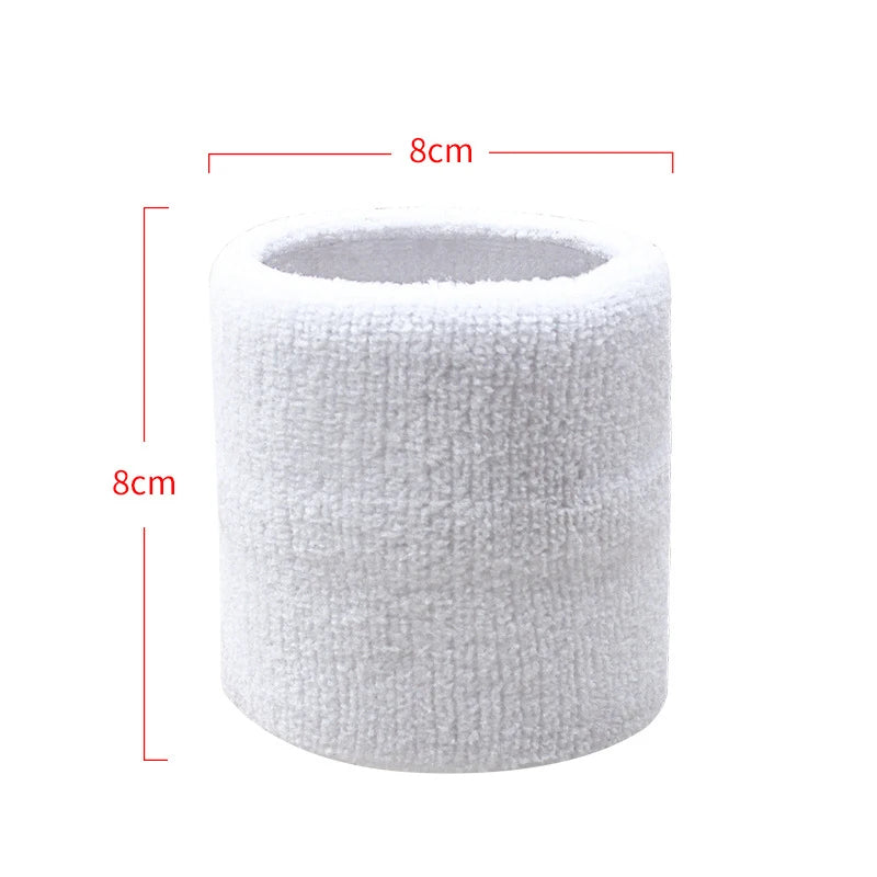 Cotton Wrist Support Band Wristband Sport Bracers Sweat Towel Cuff Tennis Wrist Guard Protector Strap Fitness Run Sweatband Gym