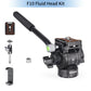 INNOREL F10/F20 Mini Tripod Fluid Head Tilt Head,Metal Camera Video Tripod Head with Arca Swiss Q.R.Plates for Video DSLR Camera