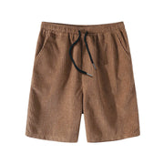 Male Corduroy Summer Sets Beach Short Sleeve Shirt Patchwork Drawstring Shorts Set With Pocket Men Suits Conjuntos De Hombre