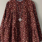Vintage Long Sleeve Blusas Retro ZANZEA Causal Floral Printing Blouse Holiday Ruffles Neck Tops 2024 Autumn Loose Shirts Femme