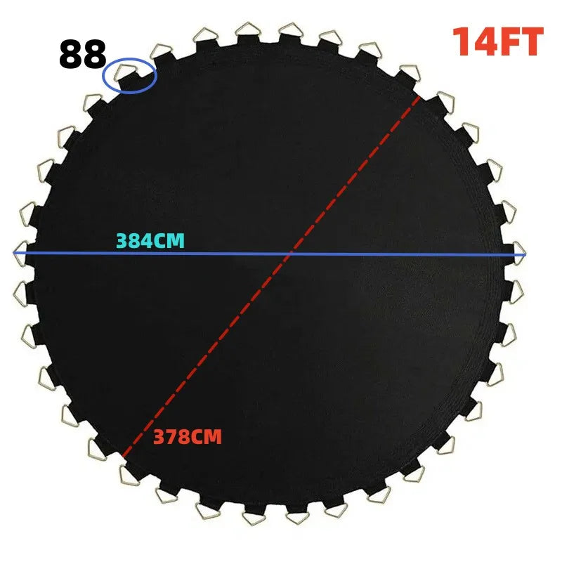 Trampoline Mat 6FT/8FT/10FT/12FT/13FT/14FT/15FT/16FT For Kids Indoor Sport Trampoline Parts Replacement  Outdoor Jumping