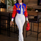 GLCMAYAYA Veste de baseball à manches longues pour femme, streetwear, mode, lettres, PU, ​​patchwork, fermeture éclair, printemps 2023